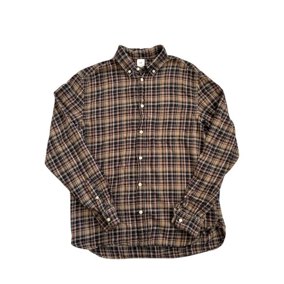 H&M Other - H&M Brown Plaid Flannel Button Down Shirt Men’s Size M